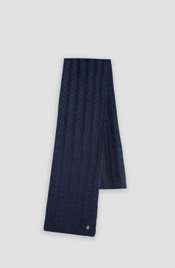 Women's braided-knit scarf