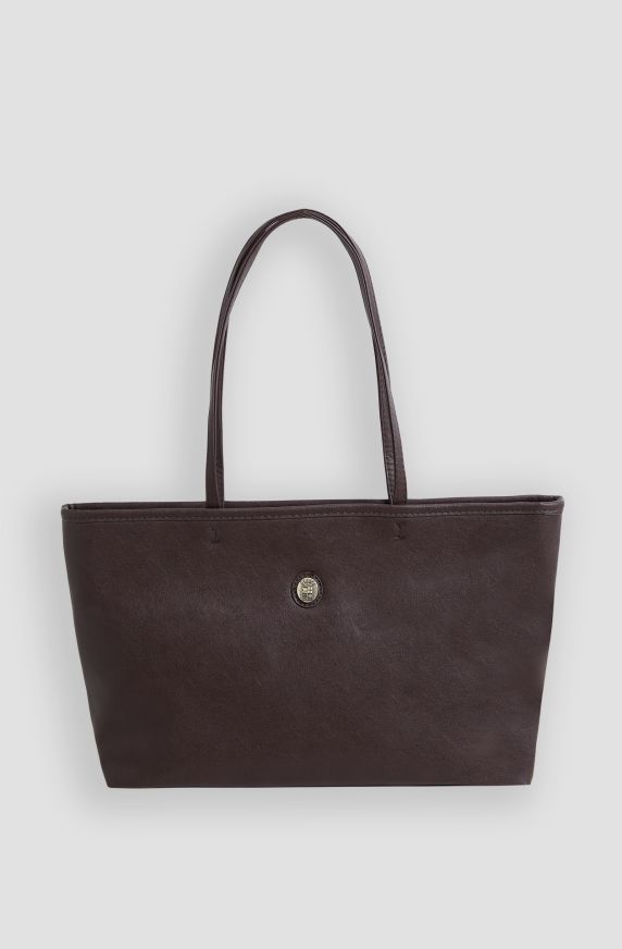 Women's faux leather shoulder bag