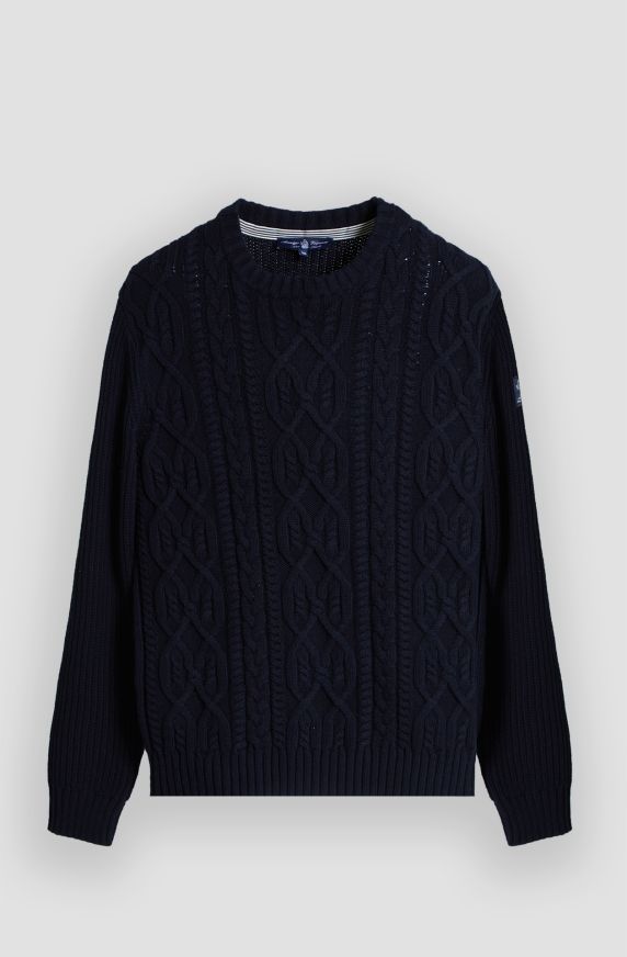 Maglia girocollo uomo Amerigo Vespucci a trecce