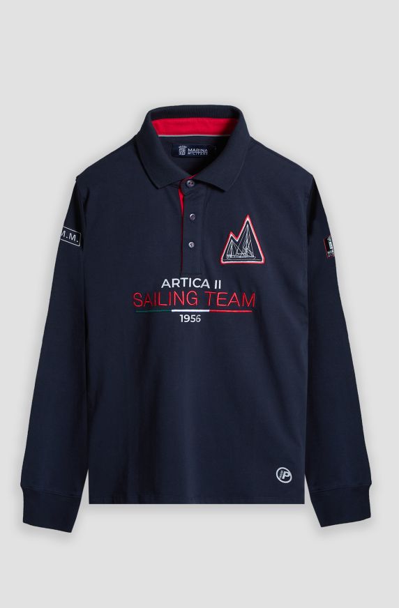 Sailing Team men's long-sleeve polo shirt