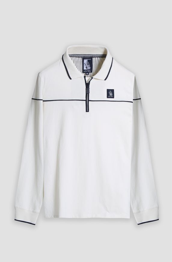 Polo manica lunga uomo Amerigo Vespucci con mezza zip