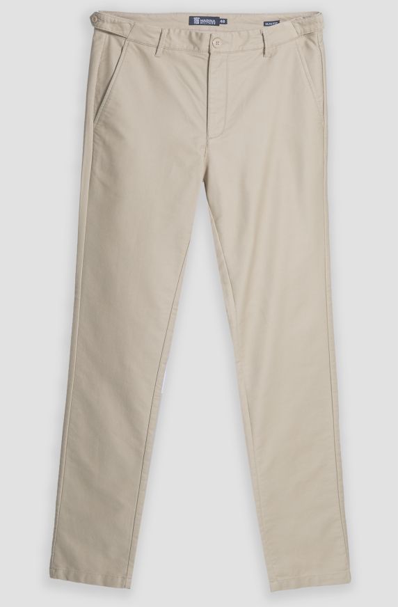 Pantalone chino uomo lavorazione a spina di pesce