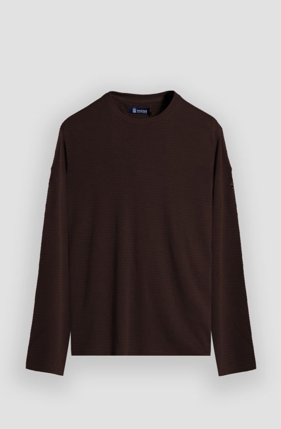 T-shirt manica lunga uomo con logo ricamato