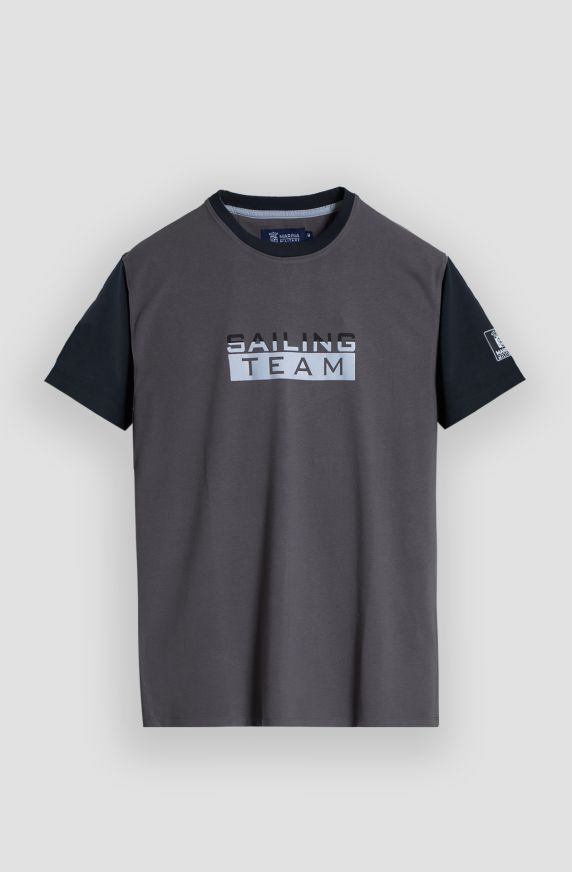 T-shirt manica corta uomo Sailing Team bicolore