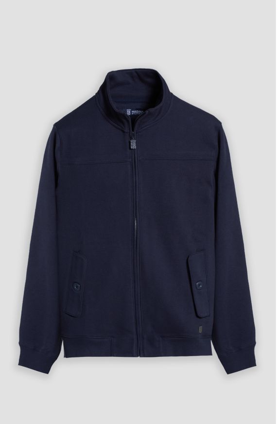 Felpa full zip uomo