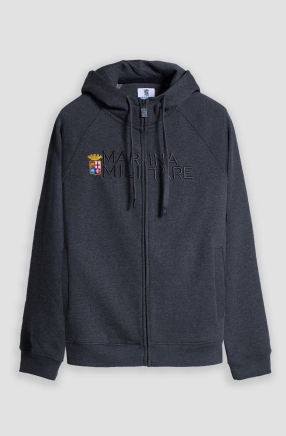 Men's full-zip hooded sweatshirt