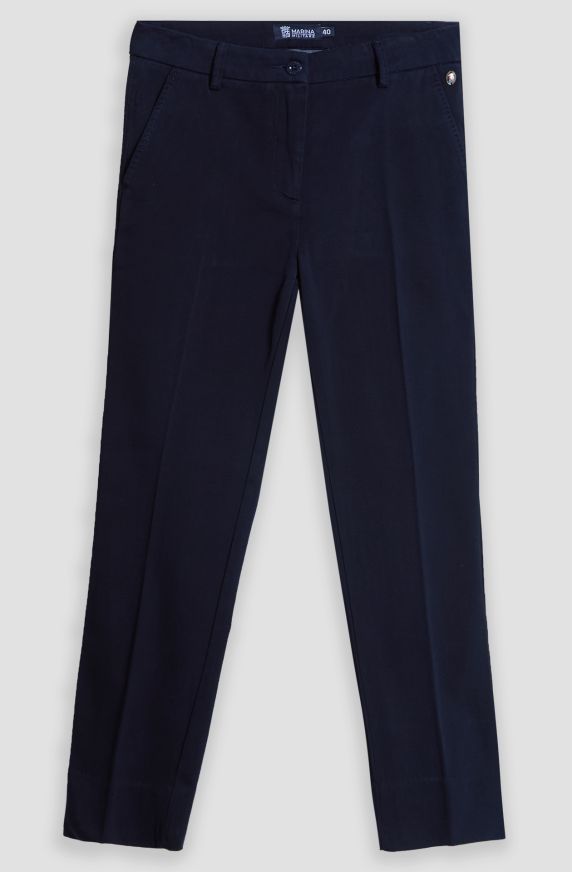 Pantalone chino donna in heavy twill