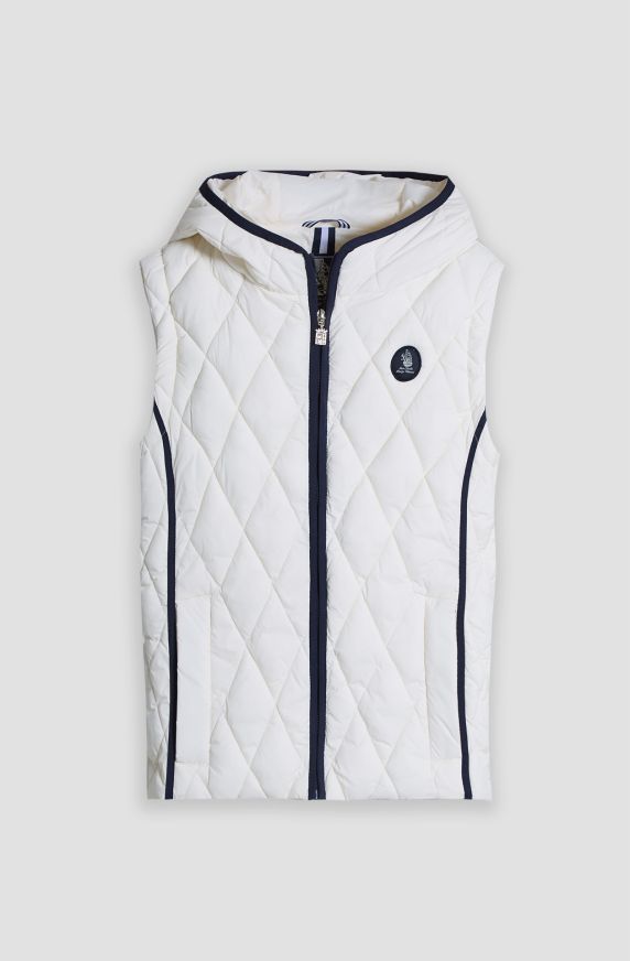 Amerigo Vespucci women's gilet with fixed hood