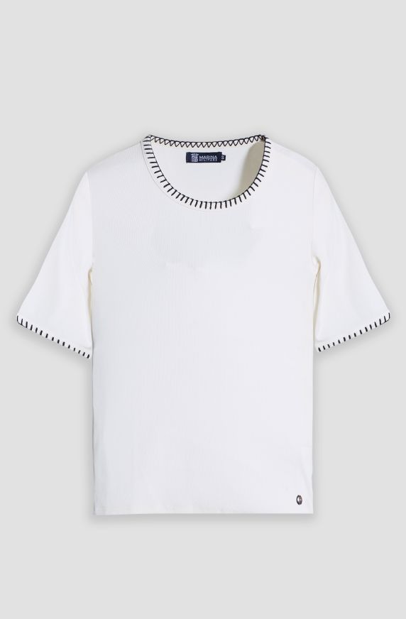 T-shirt donna mezza manica in cotone