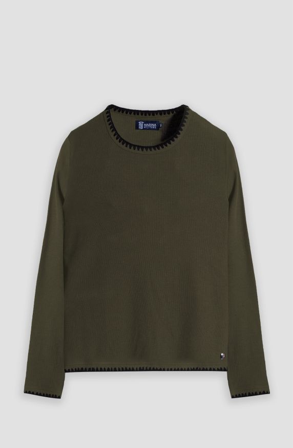 T-shirt donna con ampio girocollo