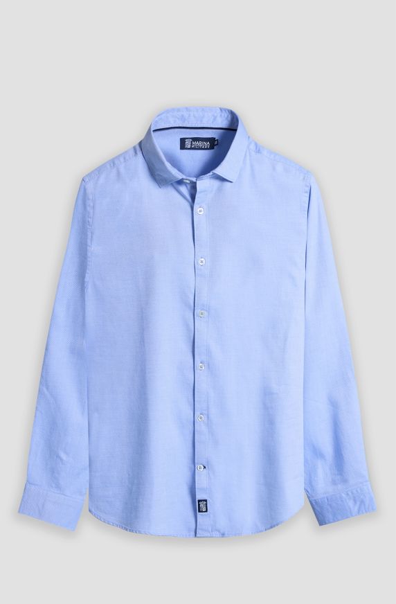 Camicia uomo oxford colletto alla francese