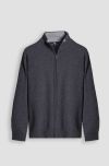 Maglia da uomo in misto lana full zip