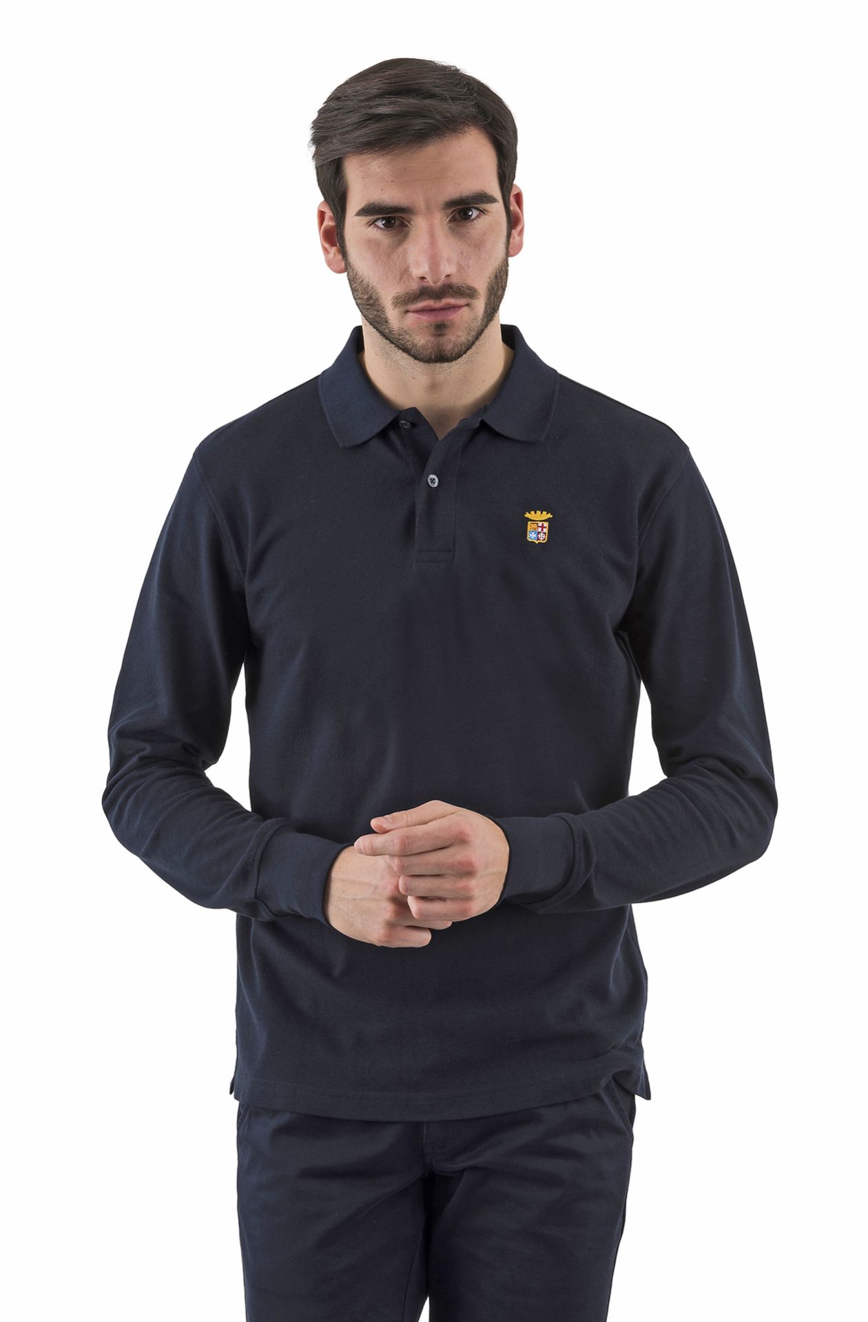 BASIC LONG SLEEVE POLO SHIRT