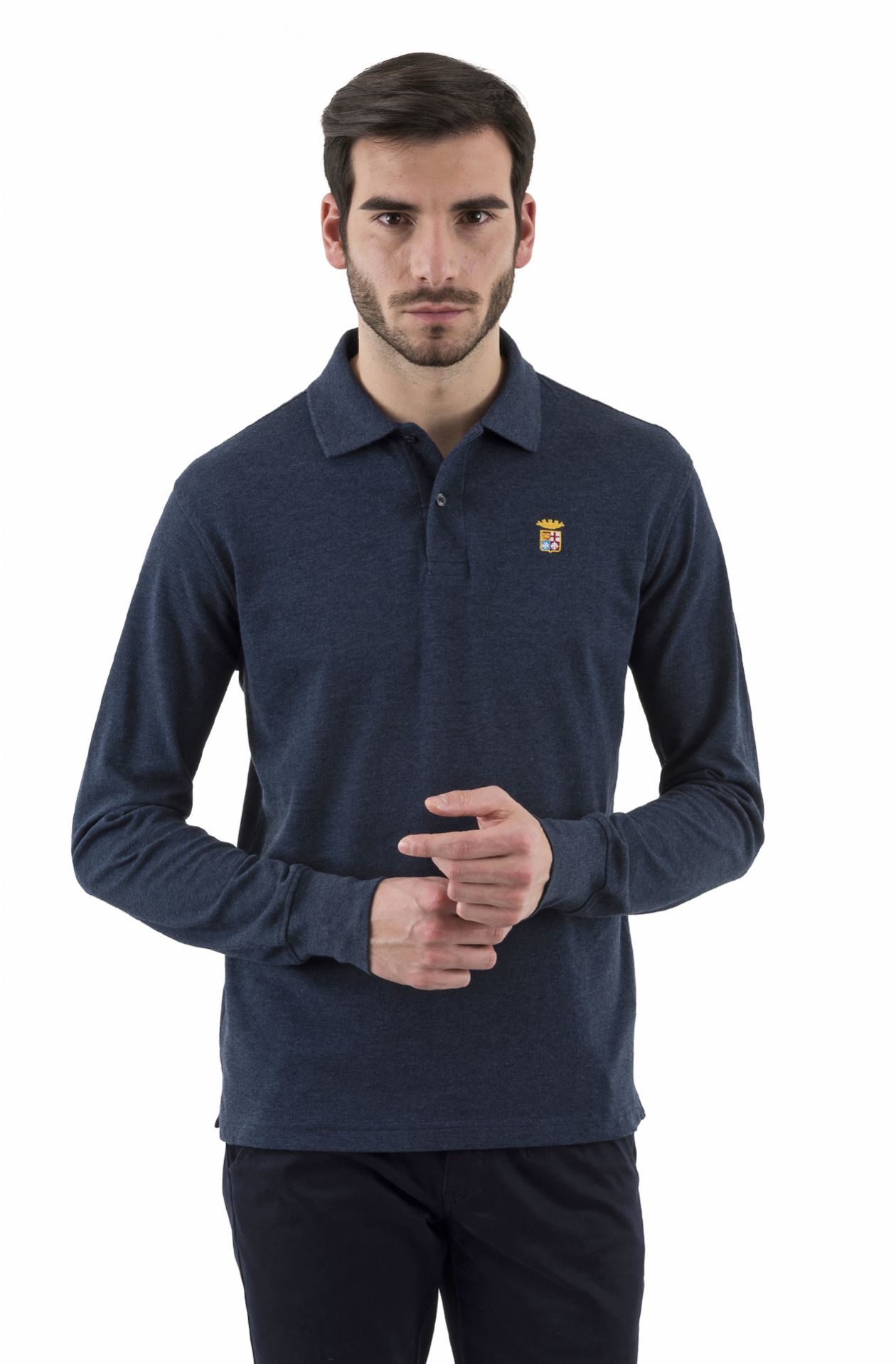 BASIC LONG SLEEVE POLO SHIRT