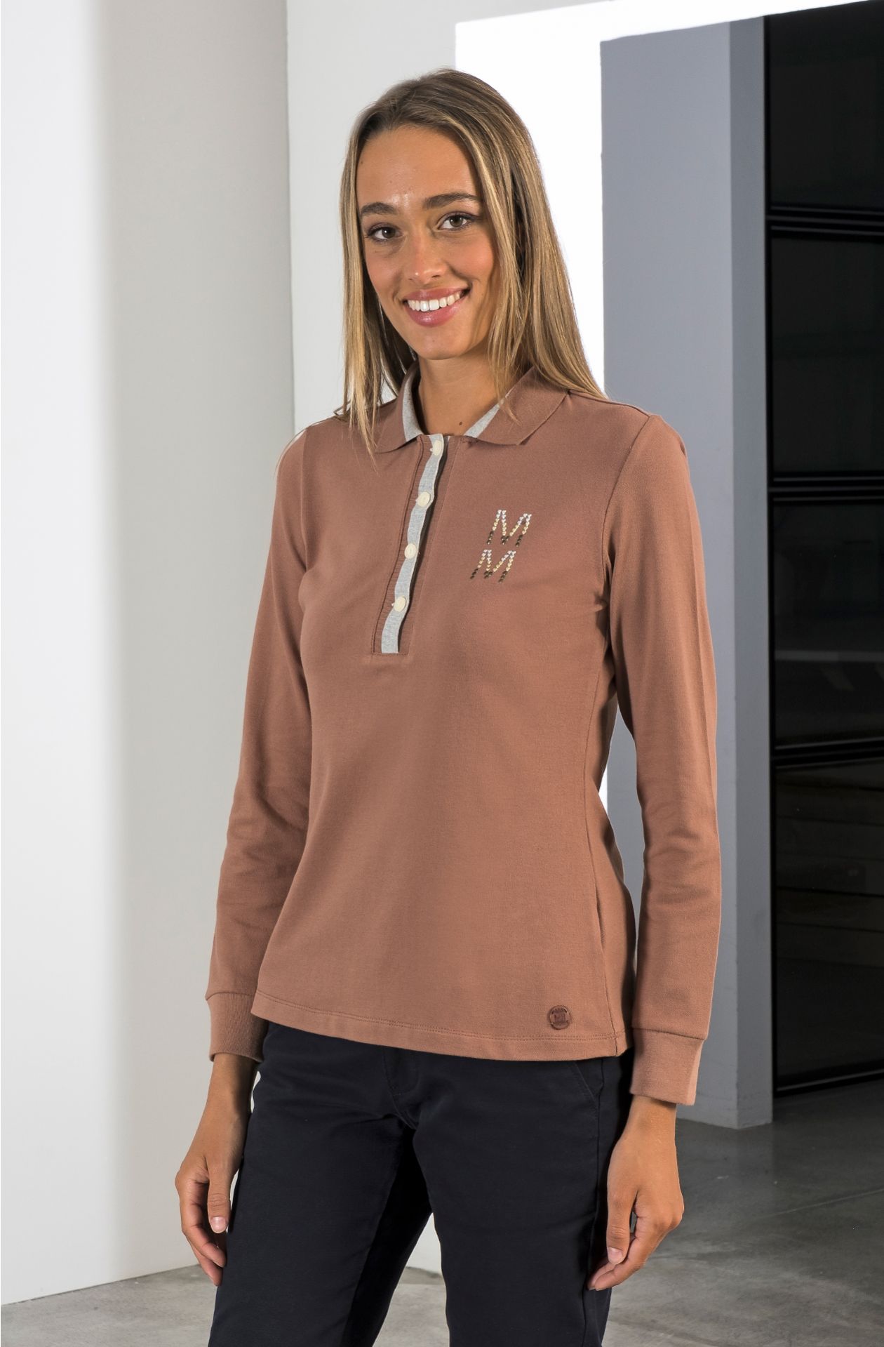 POLO MANICA LUNGA Marina Militare Sportswear
