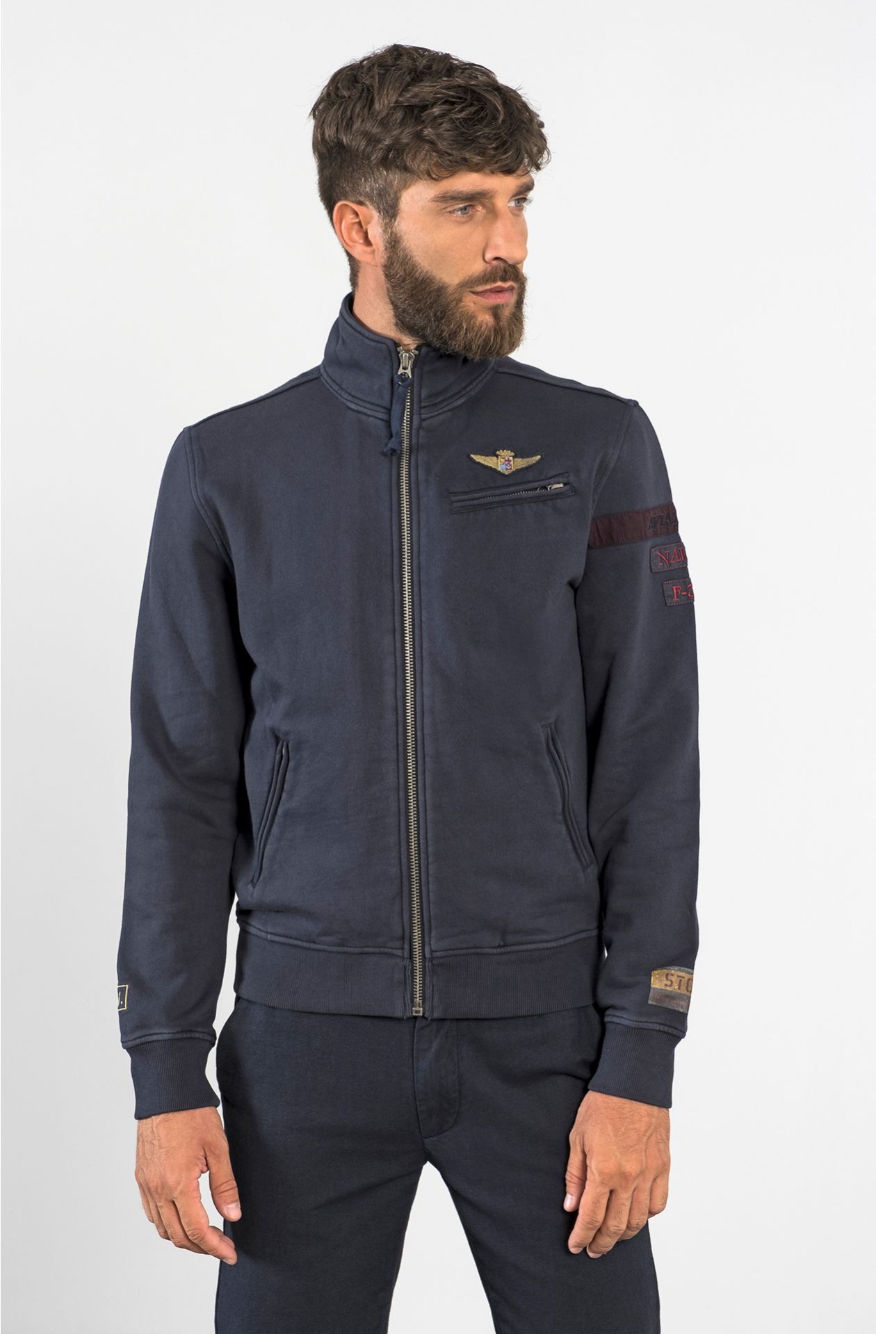 OPEN FRONT SWEATSHIRT