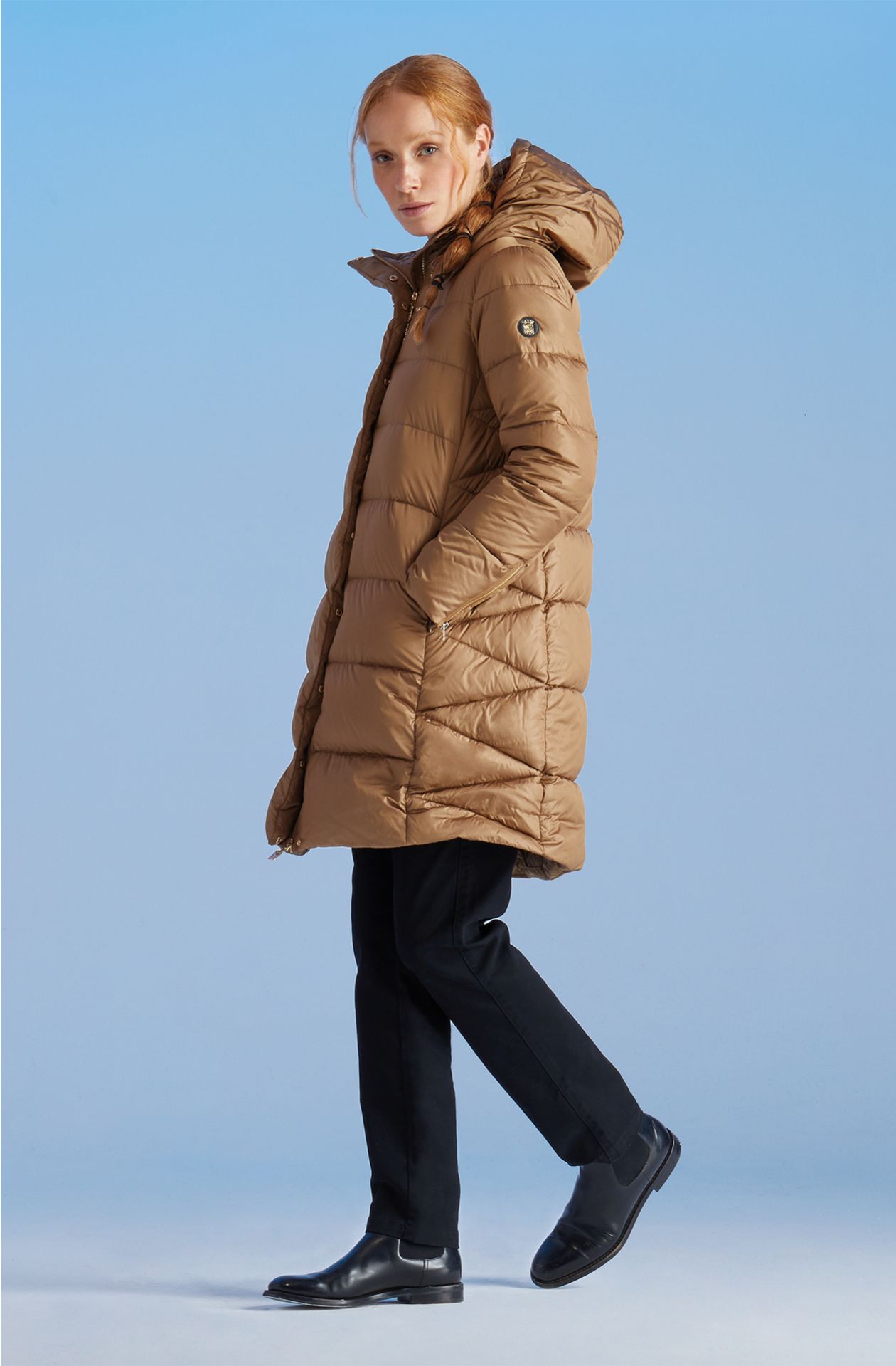 PIUMINO LUNGO CON CAPPUCCIO