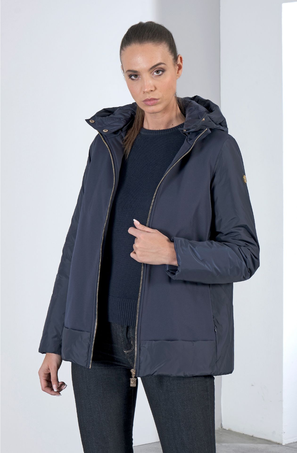 HOODED LINED JACKET