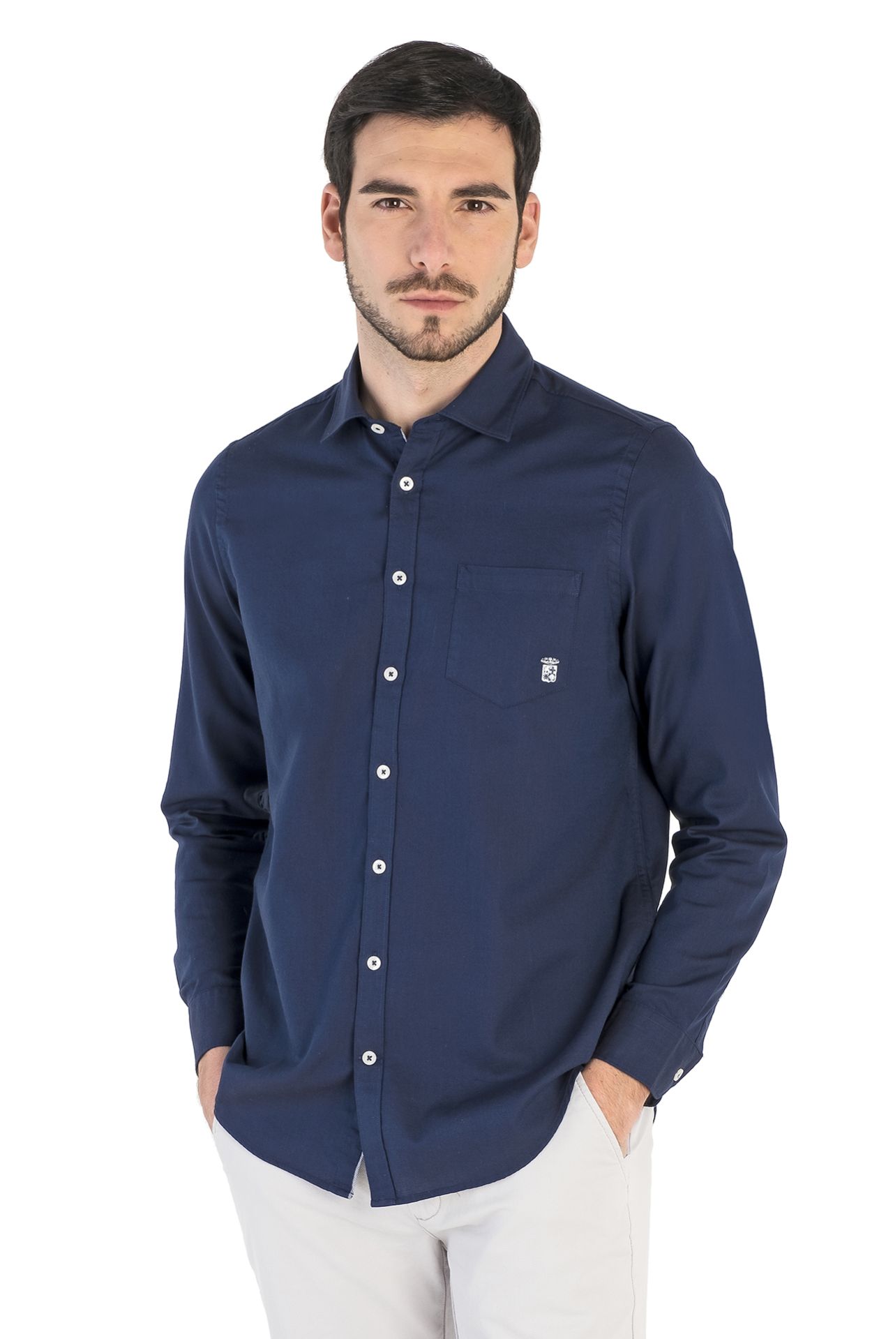 PURE COTTON LONG-SLEEVED SHIRT
