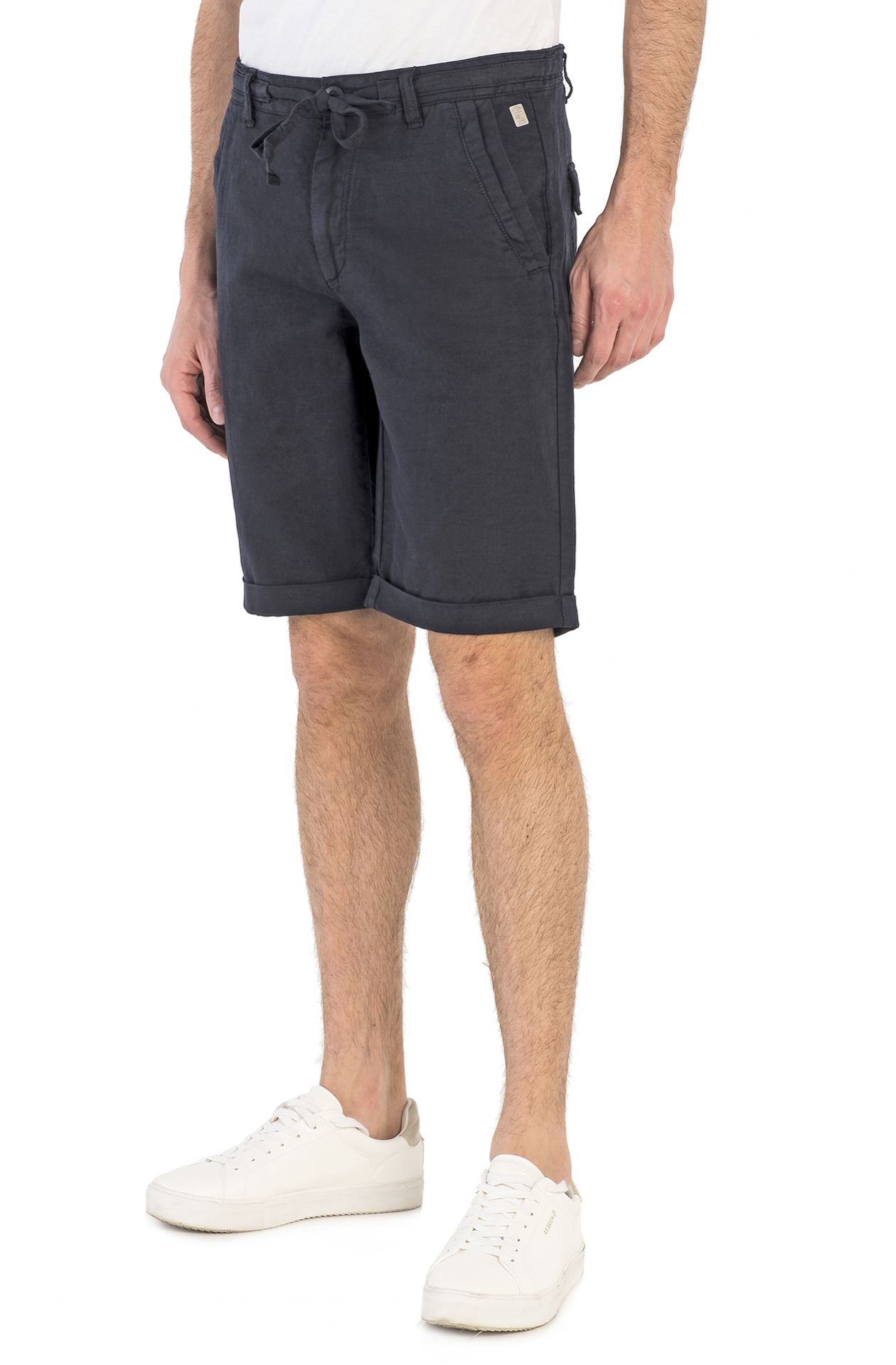Pantaloni in lino e cotone Caroly