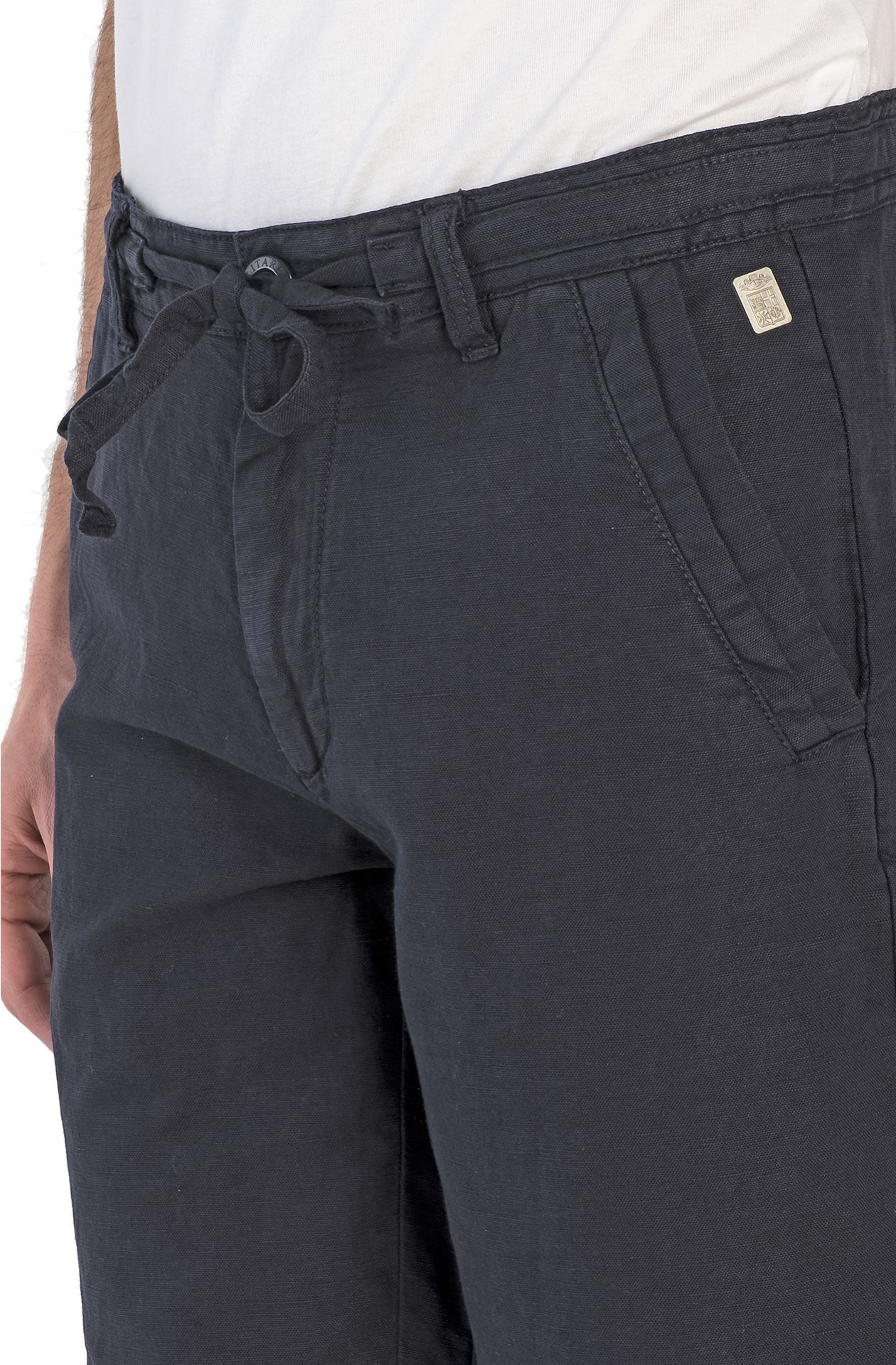 Pantaloni in lino e cotone Caroly