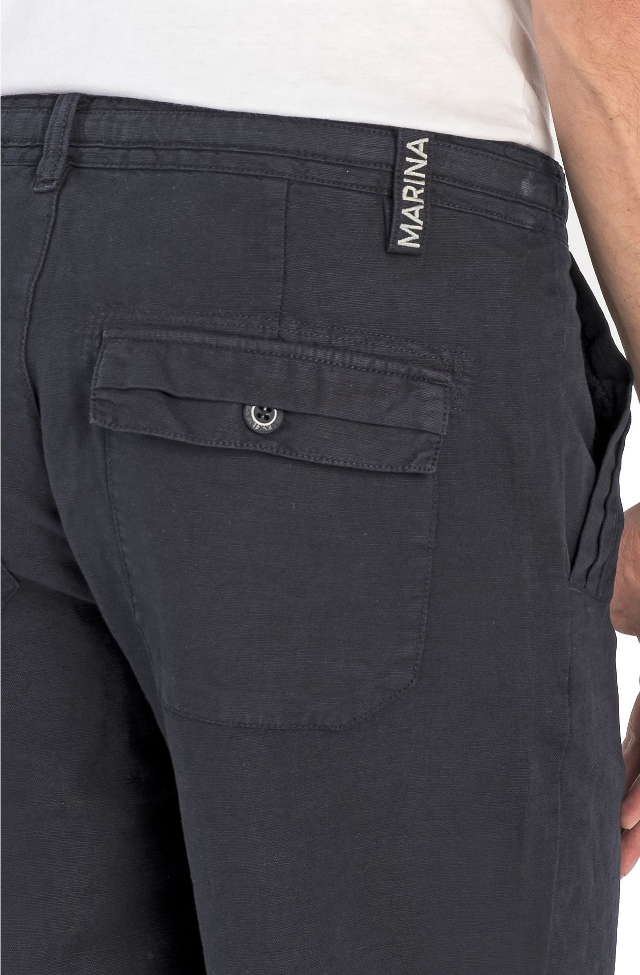 Pantaloni in lino e cotone Caroly
