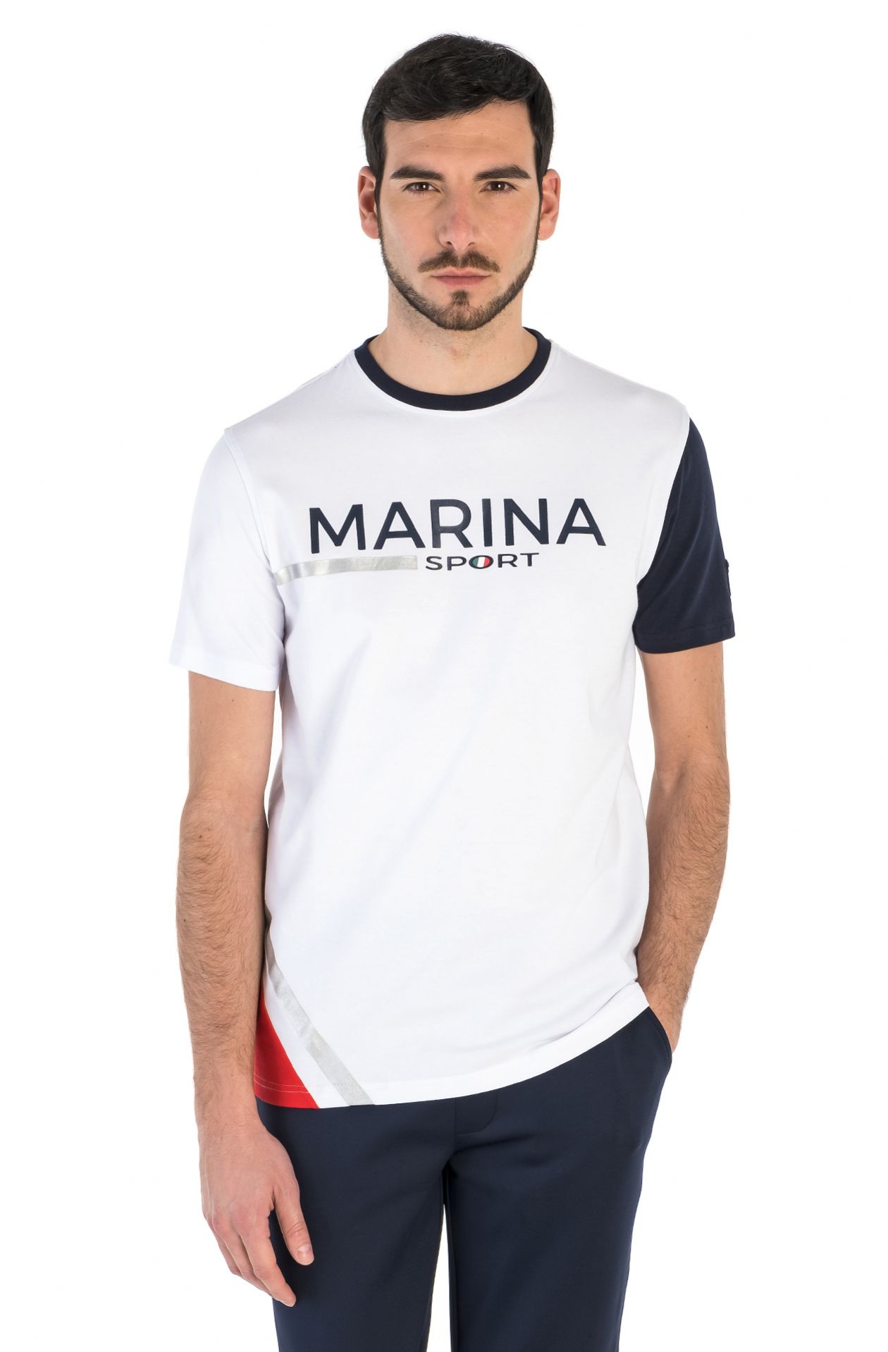 SHORT-SLEEVED ROUND-NECK T-SHIRT MARINA SPORT