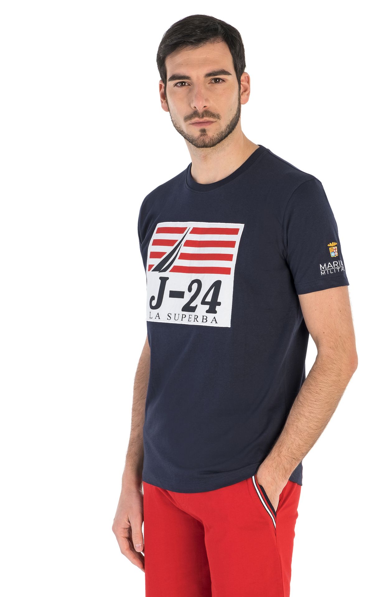 T-SHIRT COL ROND À MANCHES COURTES