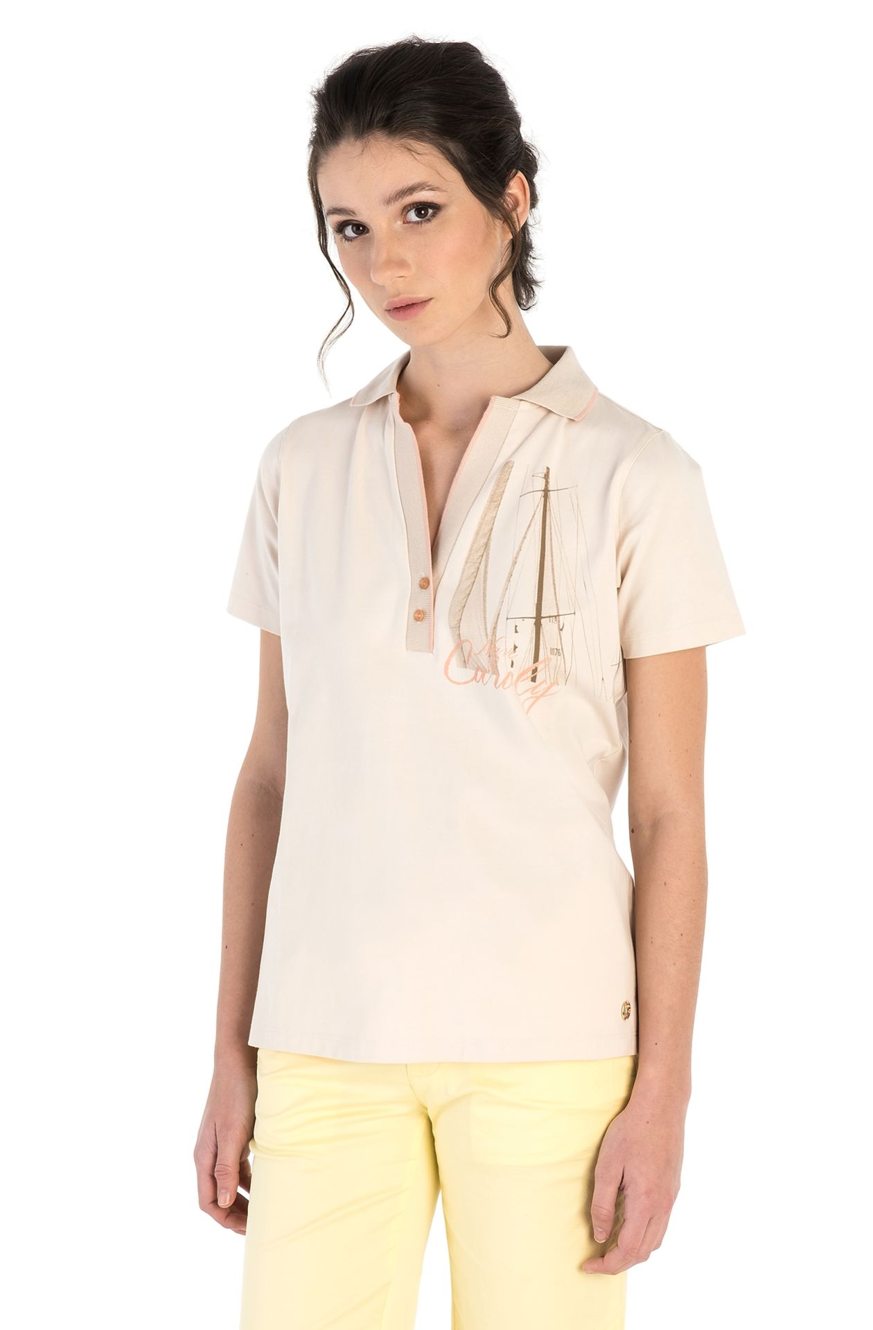 HALBARM-POLOSHIRT