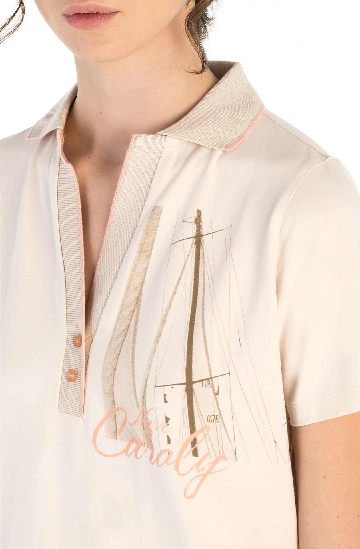 HALBARM-POLOSHIRT