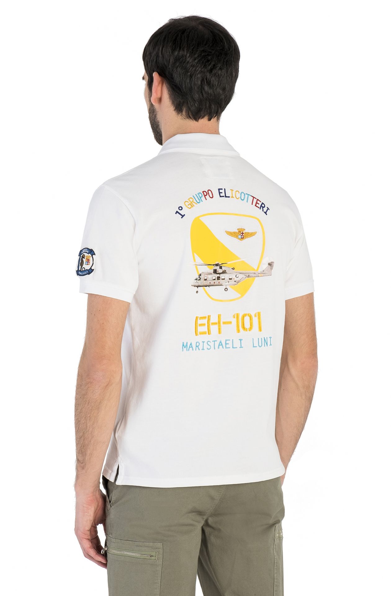 CAMISA TIPO POLO DE MANGA MEDIA EN ALGODÓN