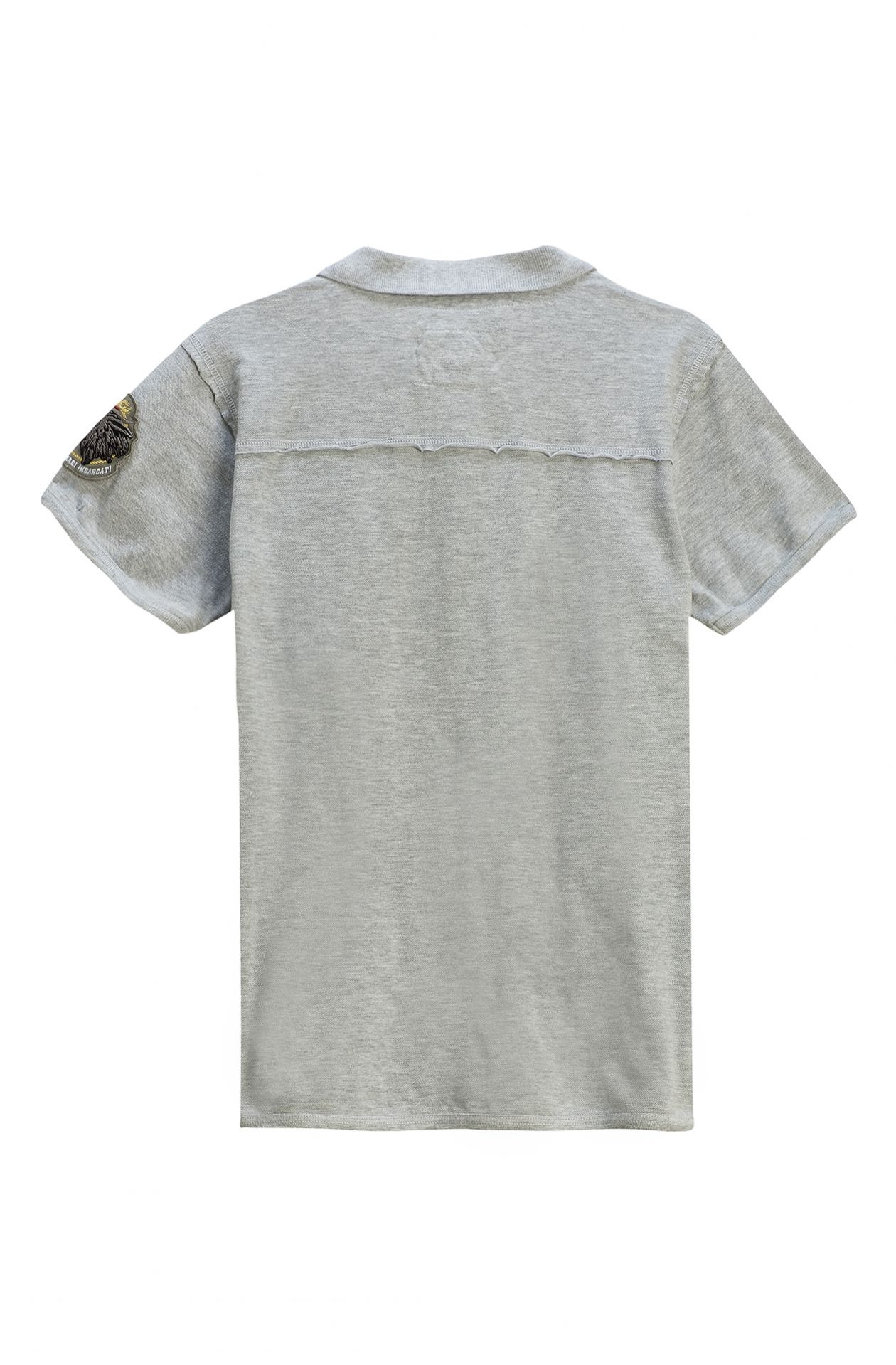 HALBARM-POLOSHIRT IN PIQUÉ