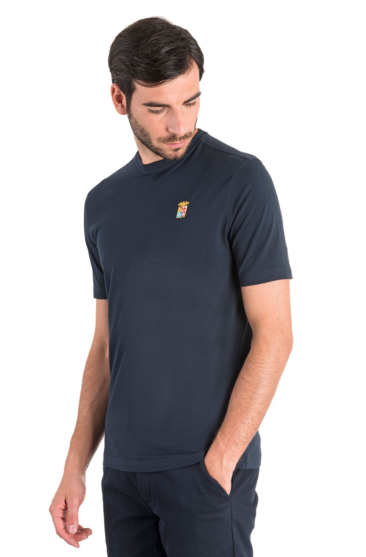 BASIC SHORT-SLEEVED ROUND-NECK T-SHIRT