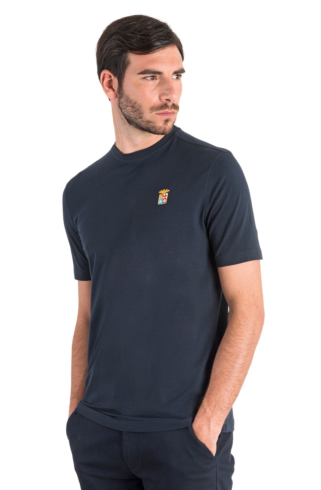 BASIC SHORT-SLEEVED ROUND-NECK T-SHIRT