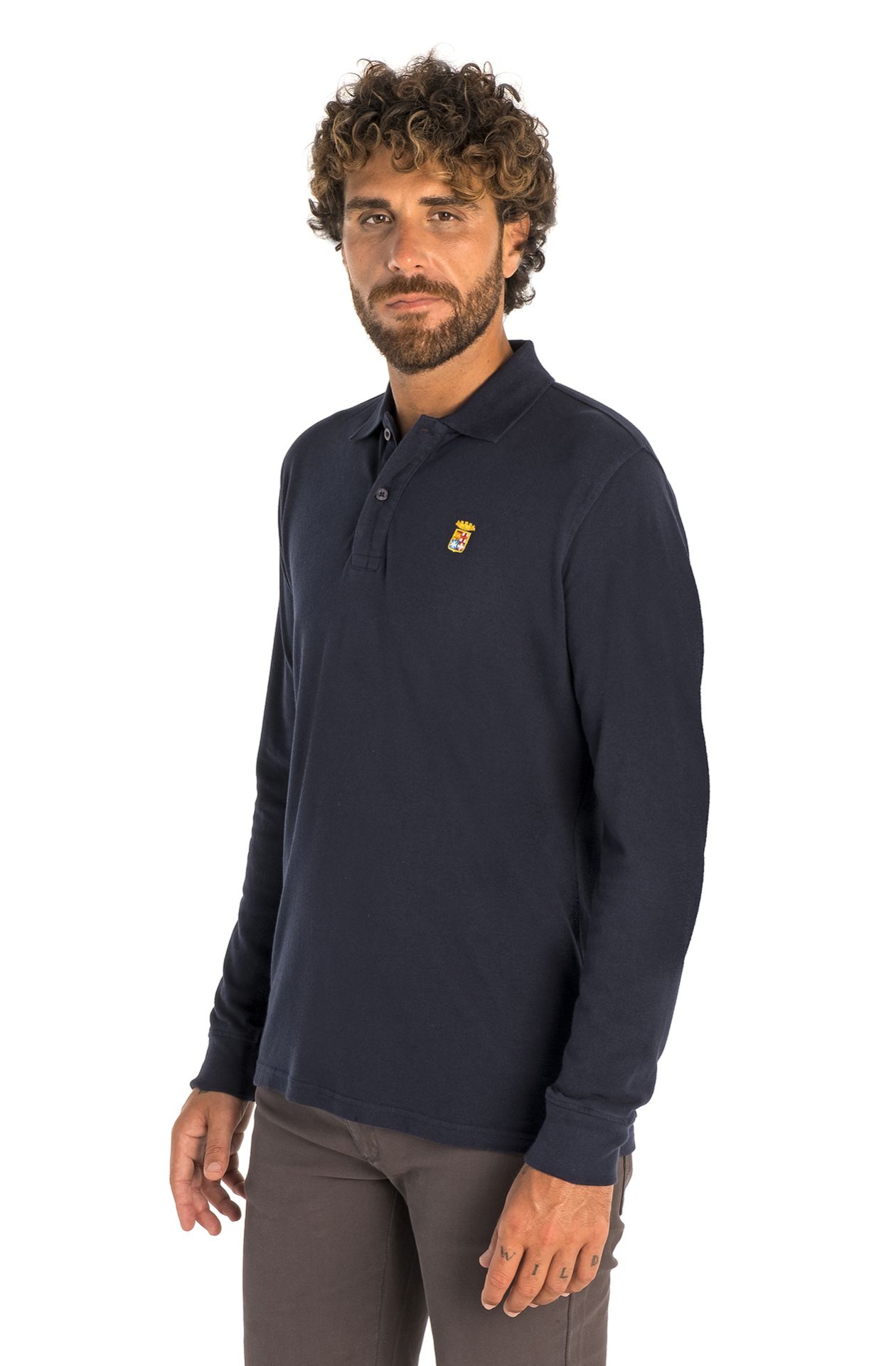 BASIC LONG-SLEEVED REGULAR FIT POLO SHIRT