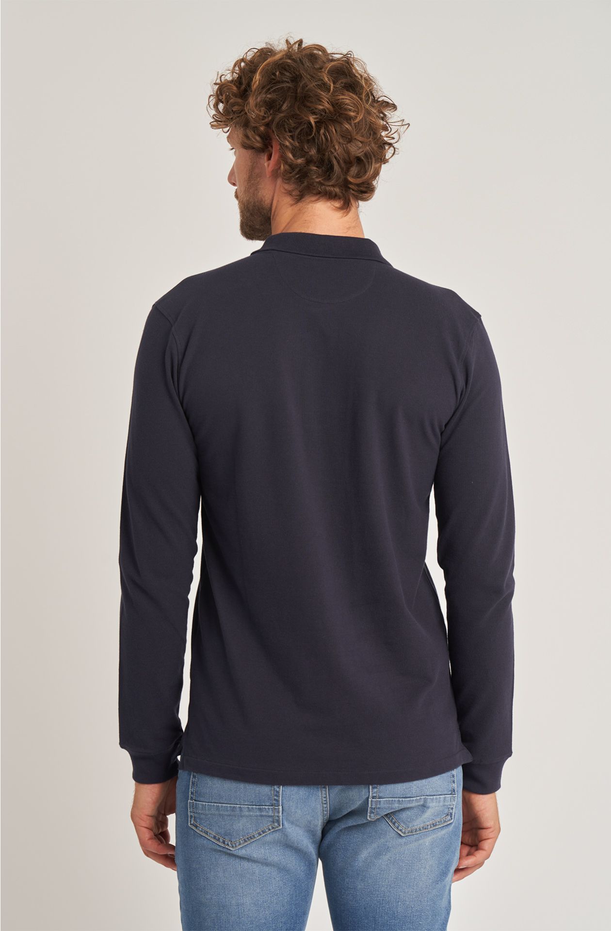 Polo basica manica lunga regular fit