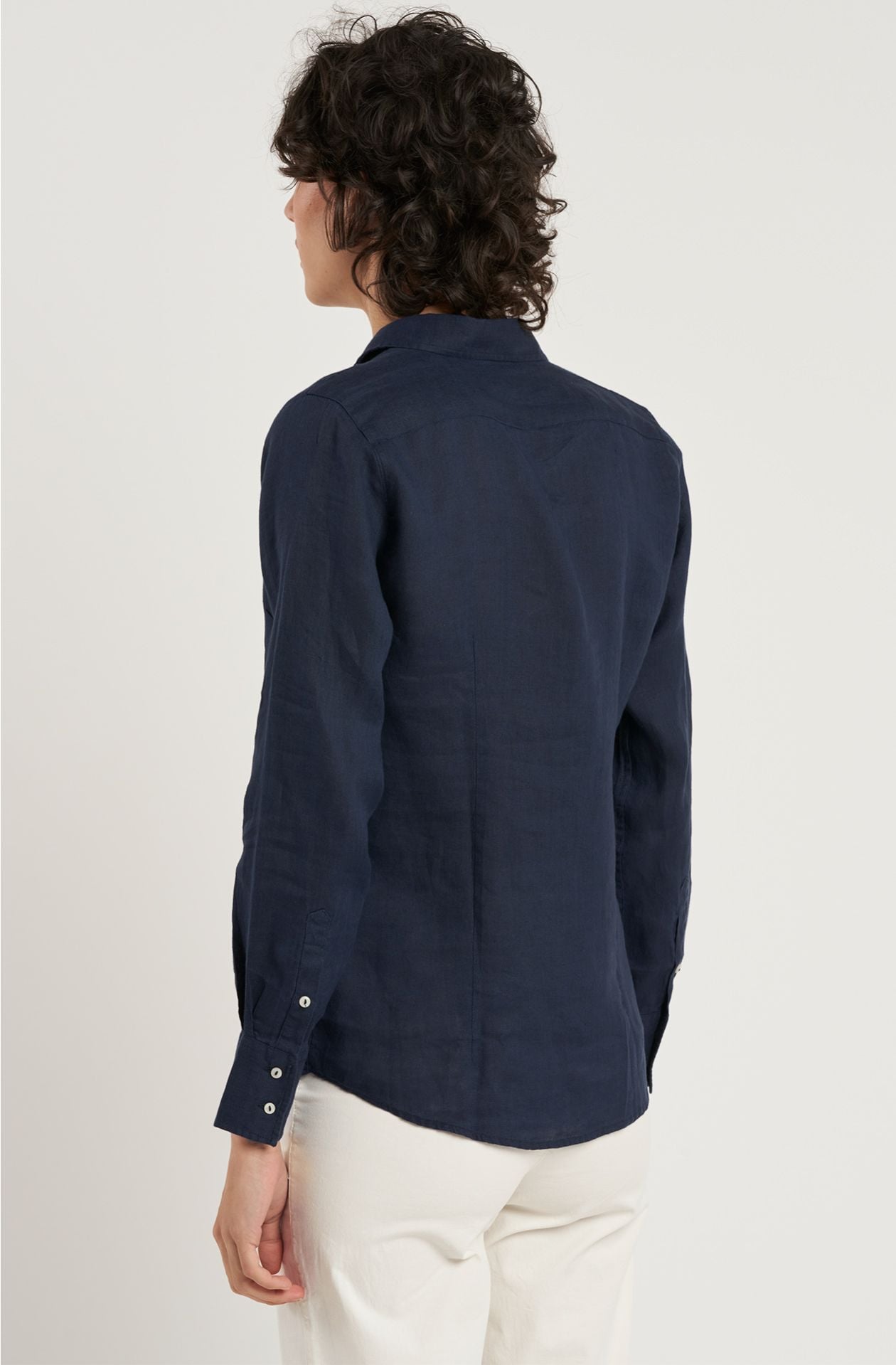 Camicia donna  in lino manica lunga