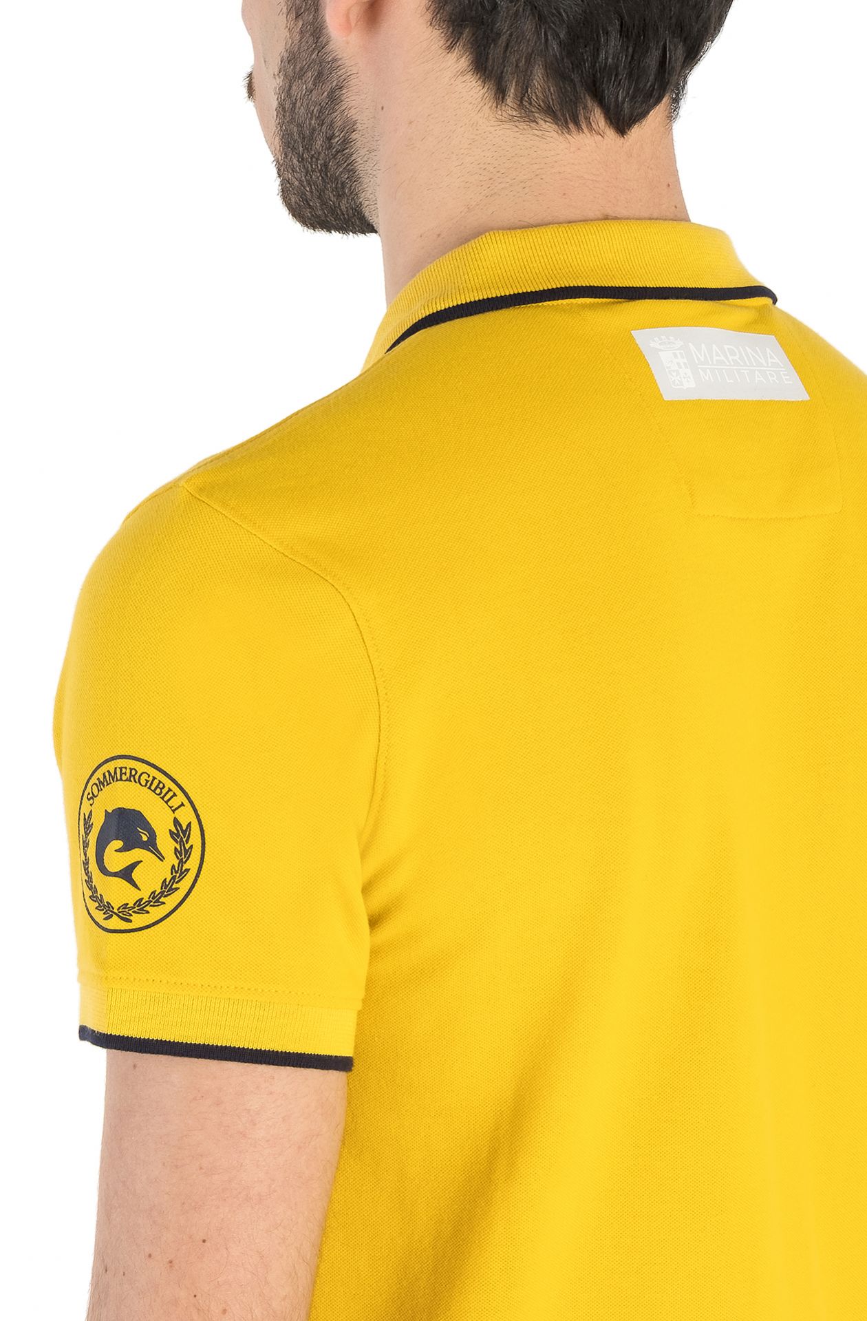 HALBARM-POLOSHIRT AUS PIQUÉ