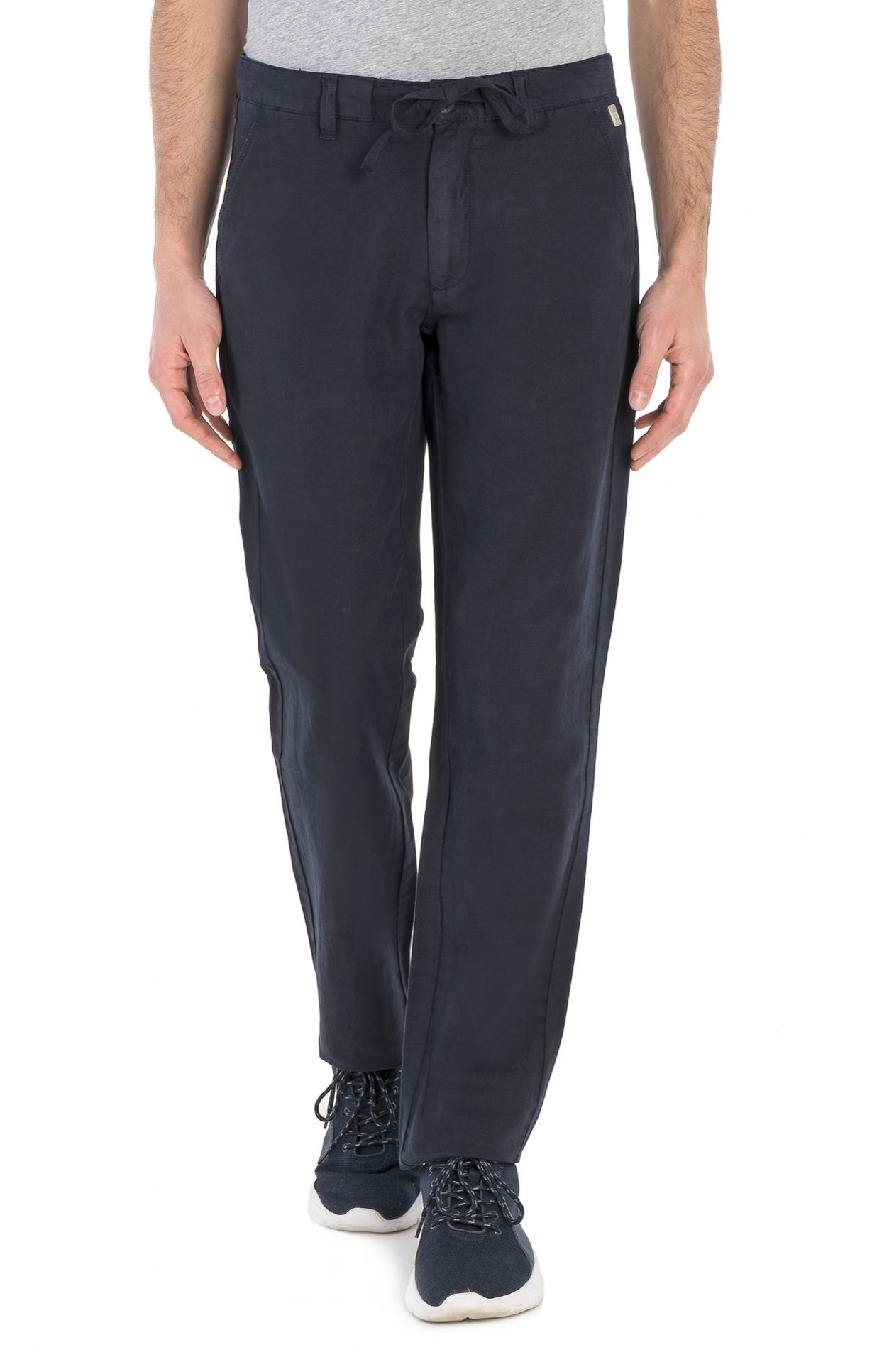 LINEN AND COTTON TROUSERS