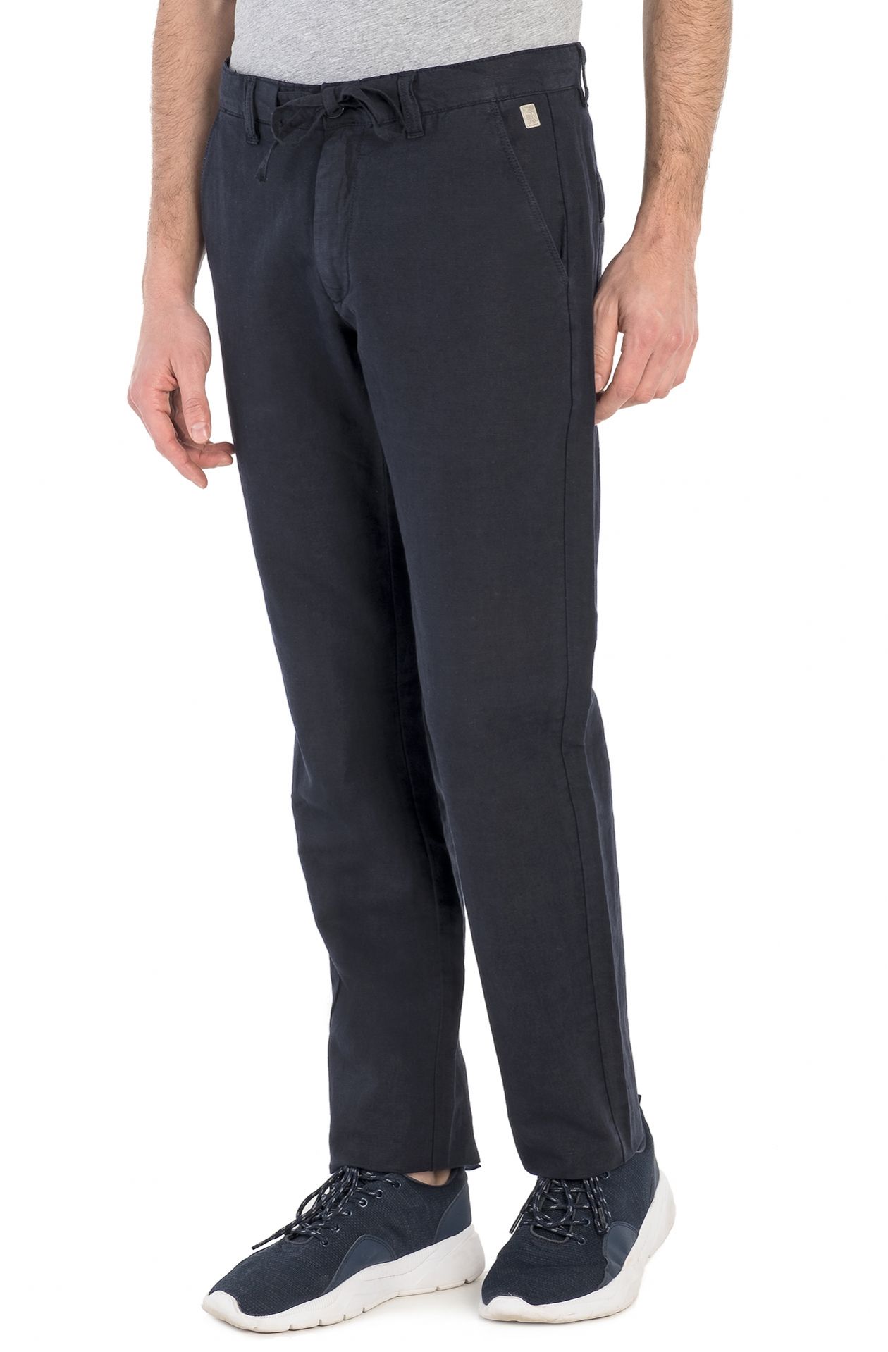 LINEN AND COTTON TROUSERS