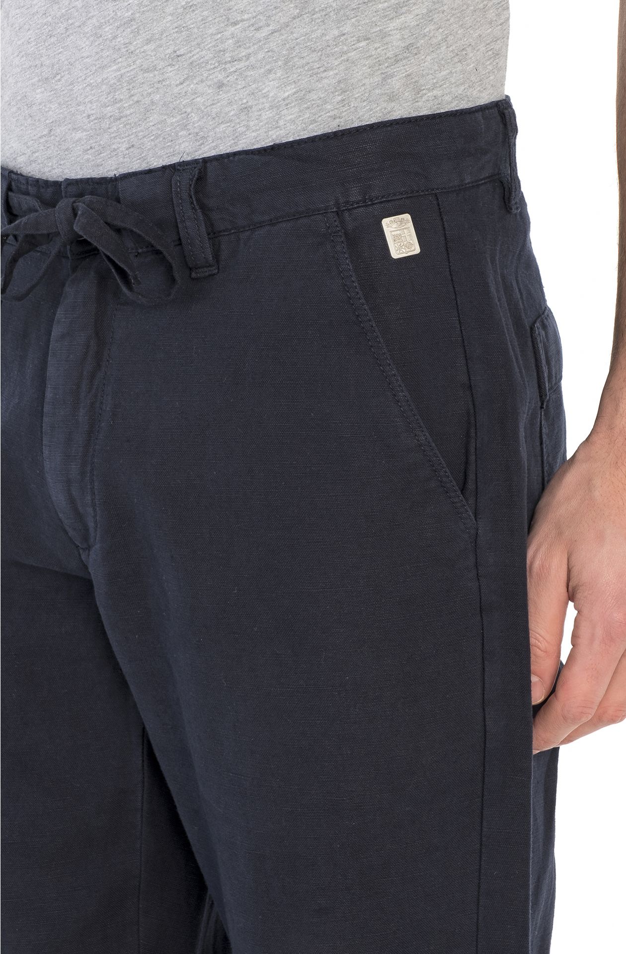LINEN AND COTTON TROUSERS