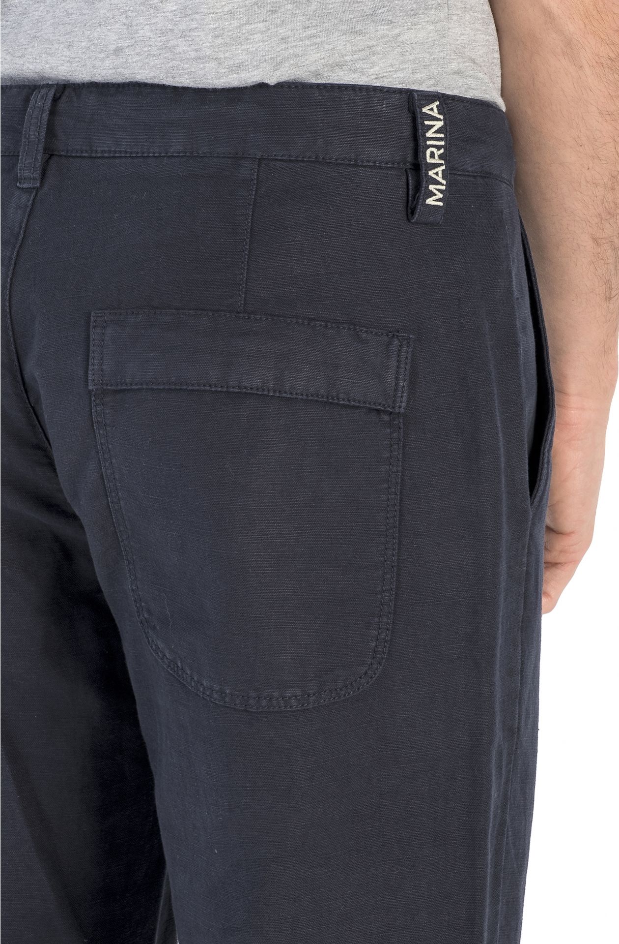 LINEN AND COTTON TROUSERS