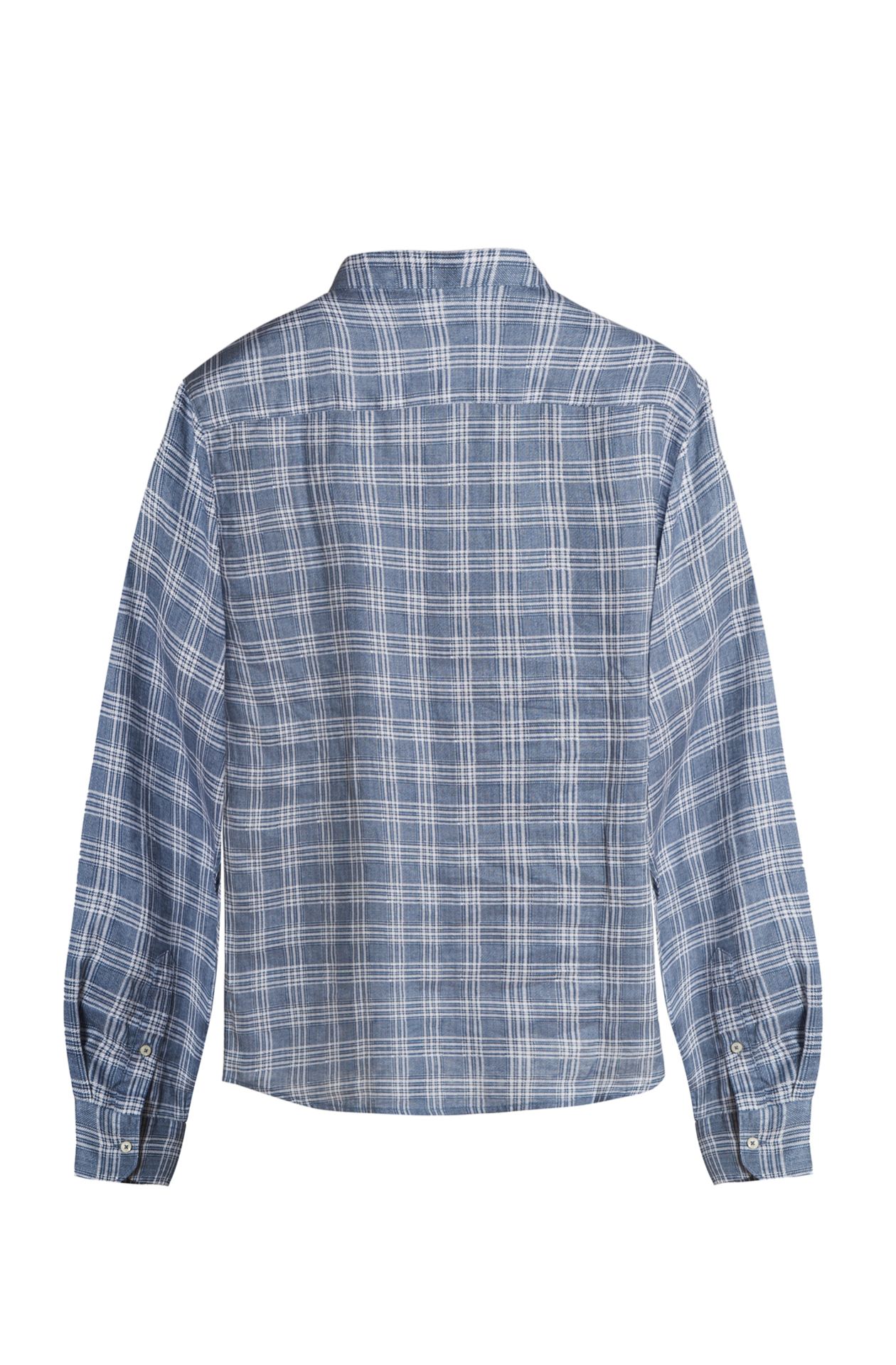 CHEMISE COL MANDARIN EN PUR LIN