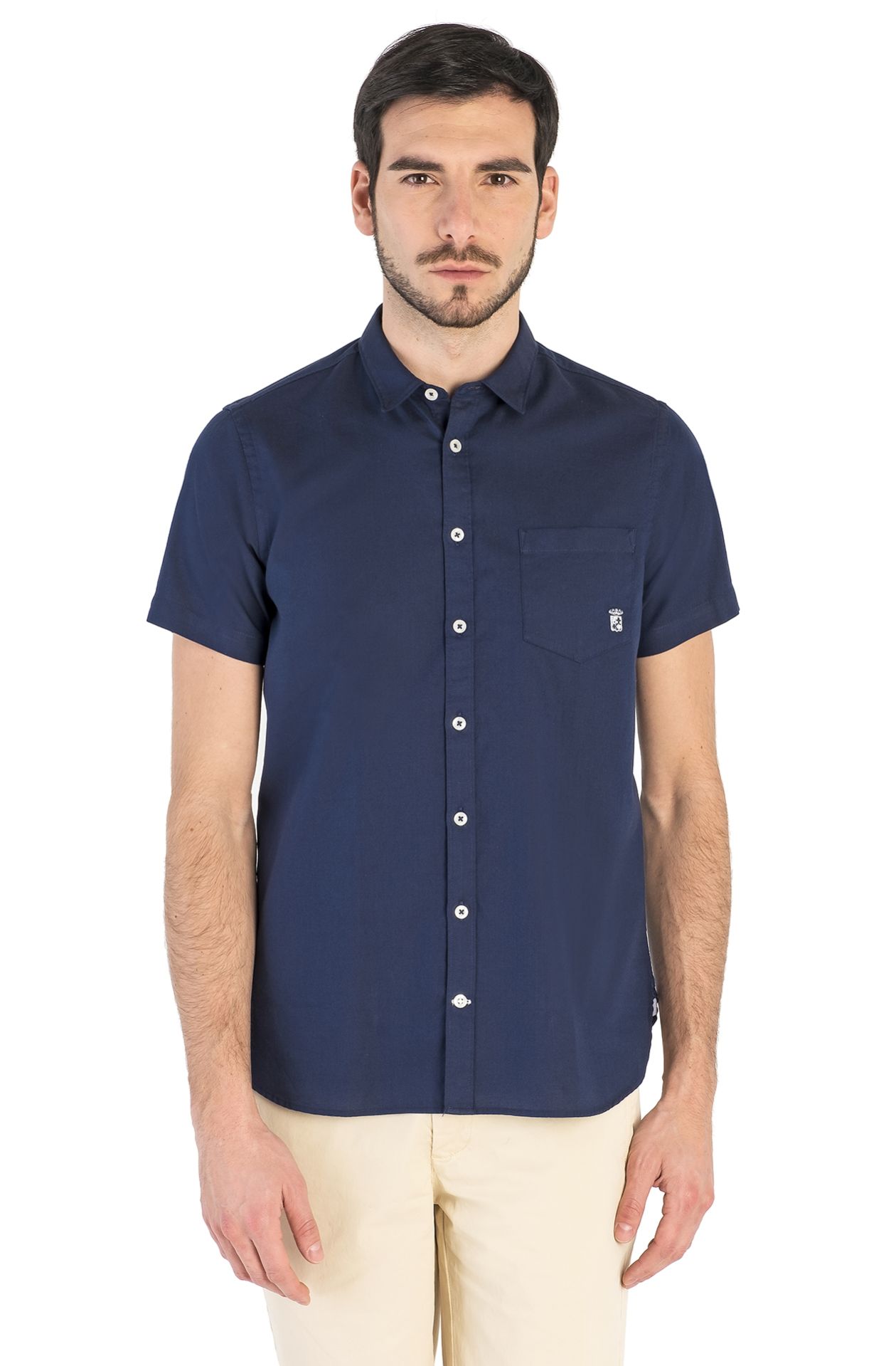 Camicia manica corta in cotone