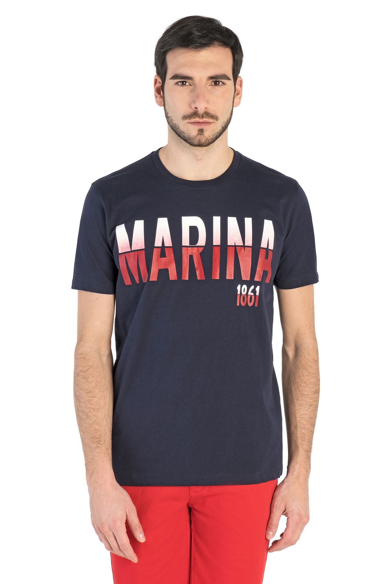 KURZARM T-SHIRT MIT RUNDHALSAUSSCHNITT