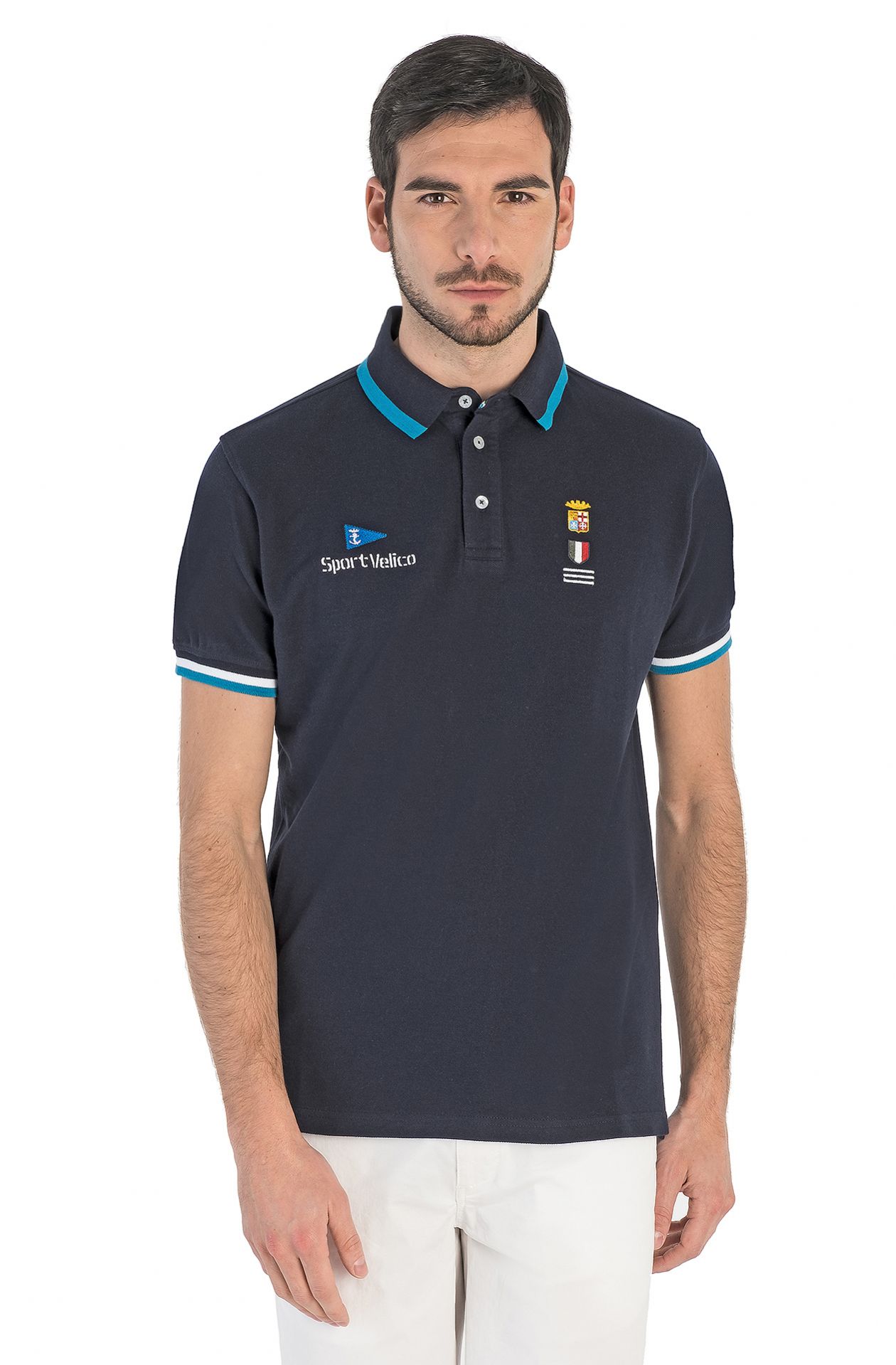 KURZARM POLOSHIRT