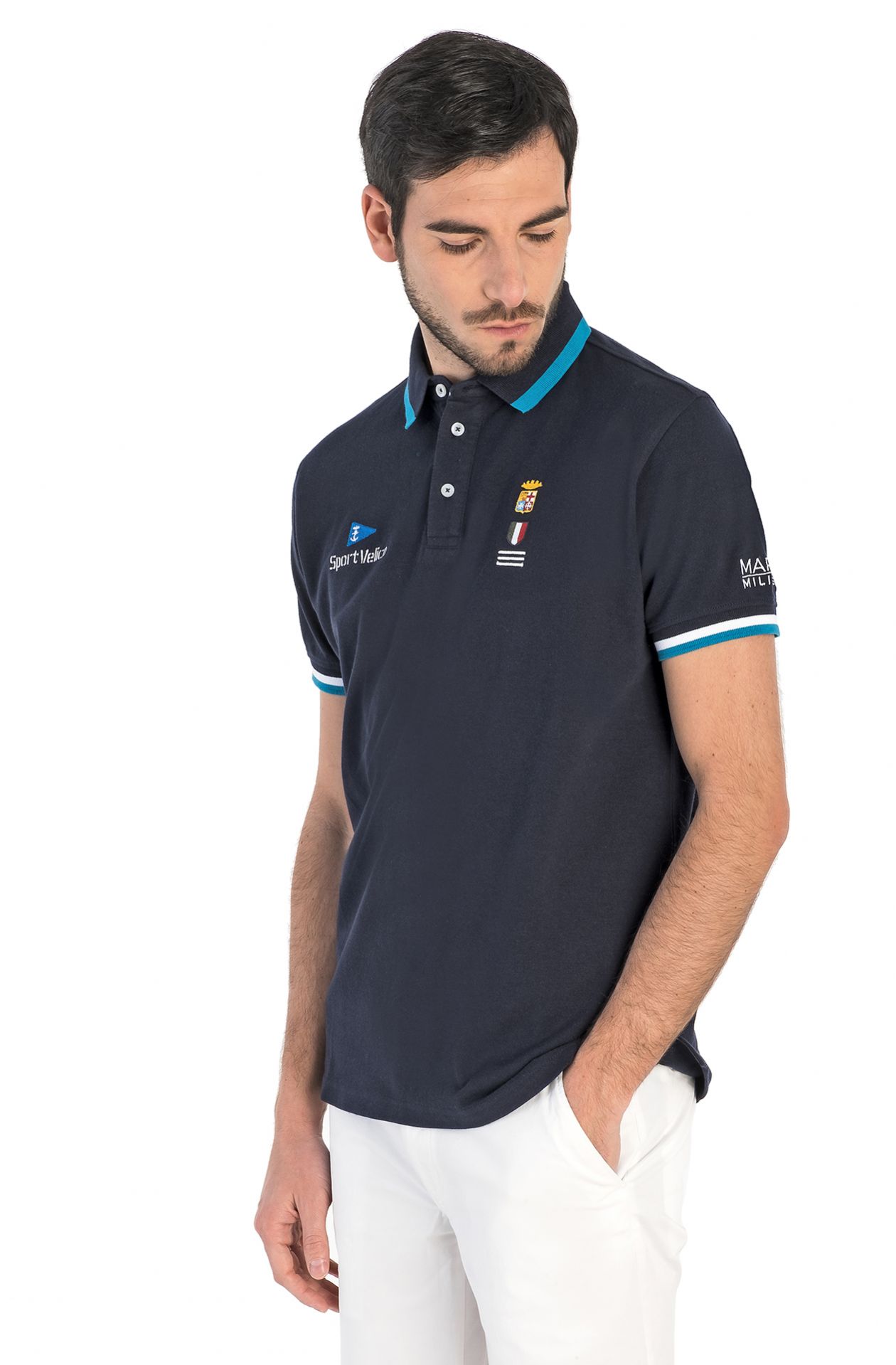 KURZARM POLOSHIRT