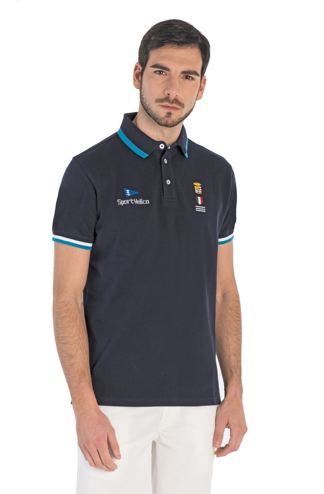 KURZARM POLOSHIRT