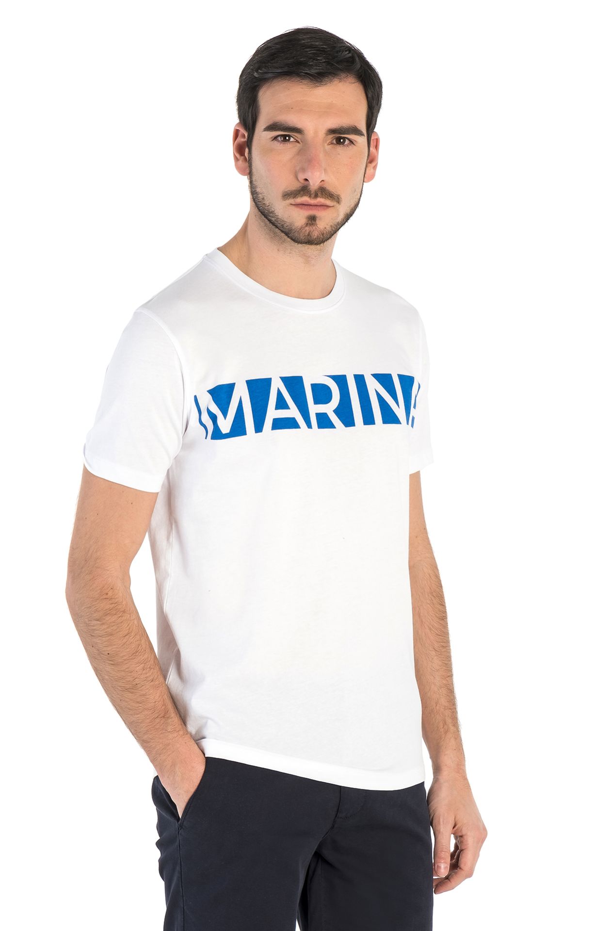T-SHIRT COL ROND À MANCHES COURTES