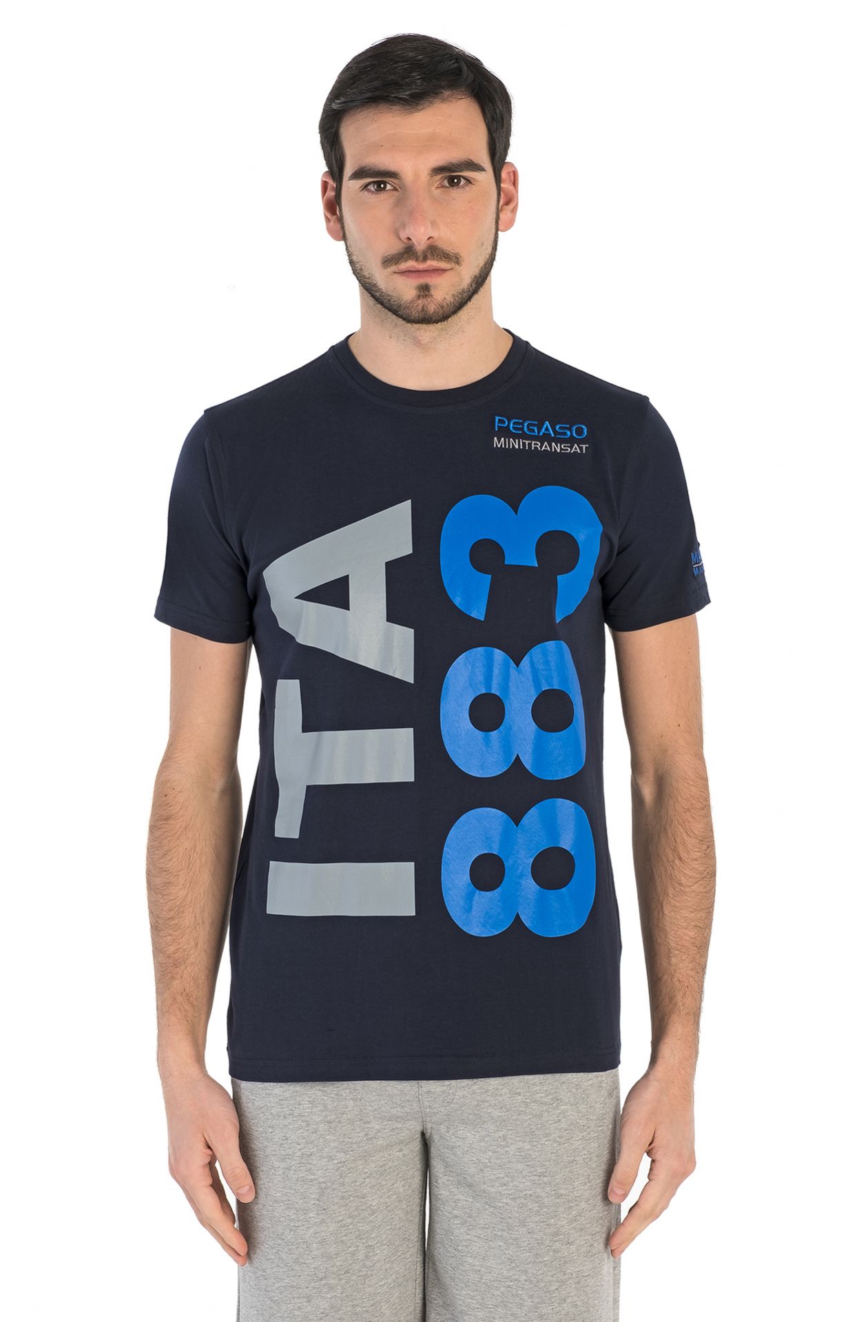 HALBARM-T-SHIRT MIT RUNDHALSAUSSCHNITT